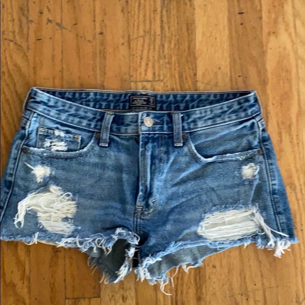 Abercrombie and Fitch Low Rise Jean Shorts